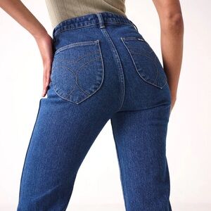 ROLLA'S Dark Blue Wide Leg Flare Jeans